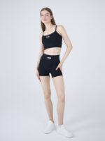 EverHarmony BASIC Костюм спортивный женский в рубчик: топ и шорты с эффектом пуш-ап — изображение 16