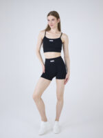 EverHarmony BASIC Костюм спортивный женский в рубчик: топ и шорты с эффектом пуш-ап — изображение 15