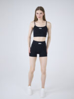 EverHarmony BASIC Костюм спортивный женский в рубчик: топ и шорты с эффектом пуш-ап — изображение 14