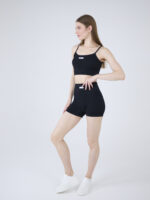 EverHarmony BASIC Костюм спортивный женский в рубчик: топ и шорты с эффектом пуш-ап — изображение 10