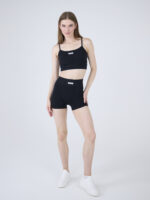 EverHarmony BASIC Костюм спортивный женский в рубчик: топ и шорты с эффектом пуш-ап — изображение 5