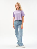 Женская футболка оверсайз EverHarmony PREMIUM, хлопковая укороченная — изображение 7