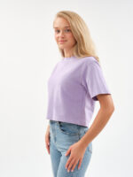 Женская футболка оверсайз EverHarmony PREMIUM, хлопковая укороченная — изображение 4