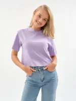 Женская футболка оверсайз EverHarmony PREMIUM, хлопковая укороченная