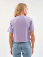 Женская футболка оверсайз EverHarmony PREMIUM, хлопковая укороченная — изображение 5