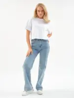 Женская футболка оверсайз EverHarmony PREMIUM, хлопковая укороченная — изображение 6