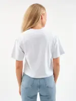 Женская футболка оверсайз EverHarmony PREMIUM, хлопковая укороченная — изображение 4