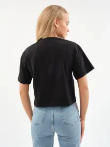 Женская футболка оверсайз EverHarmony PREMIUM, хлопковая укороченная — изображение 4