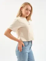 Женская футболка оверсайз EverHarmony PREMIUM, хлопковая укороченная — изображение 5