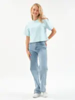 Женская футболка оверсайз EverHarmony PREMIUM, хлопковая укороченная — изображение 3